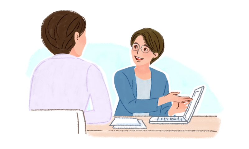 1. 担当者とサービス内容等の詳細打ち合わせ