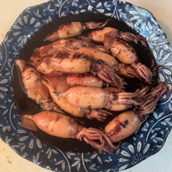 小イカの煮物
